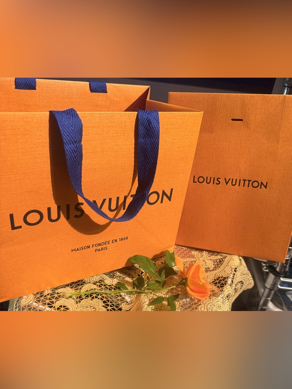 Brand New Authentic Louis Vuitton *Empty* Shopping Bags